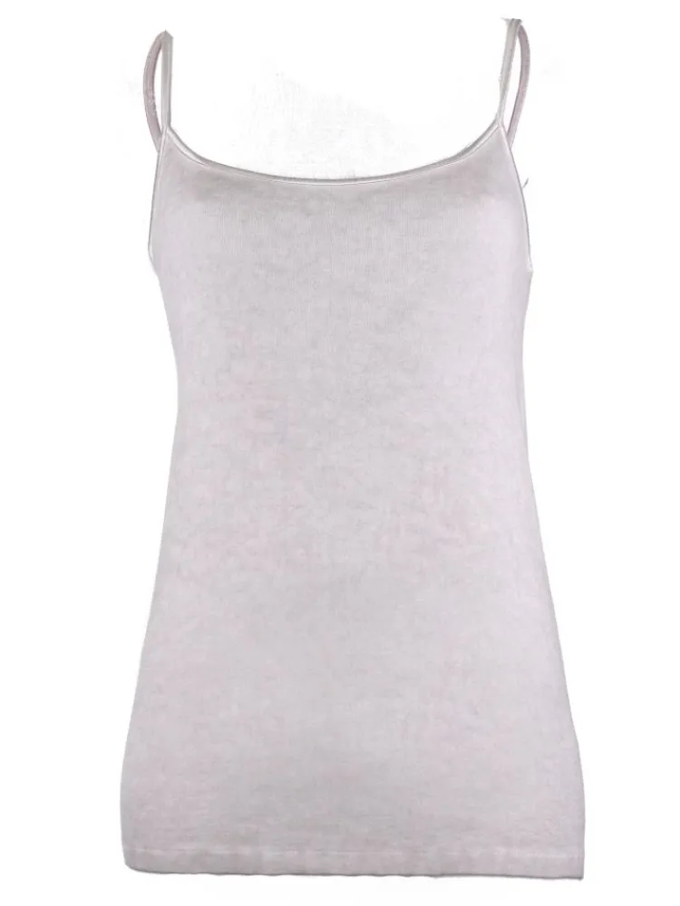 Spaghettiträger Tops^Madiva 100% Bio Baumwolle Träger-Top FRESH S/S Ecofuture®