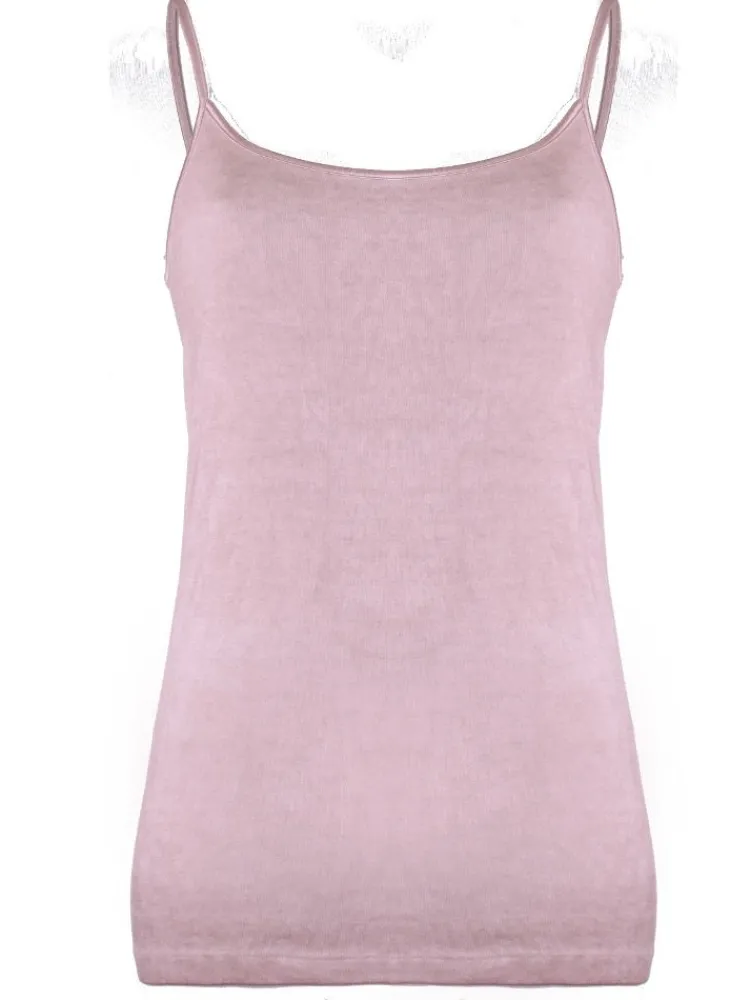 Spaghettiträger Tops^Madiva 100% Bio Baumwolle Träger-Top FRESH S/S Ecofuture®