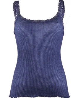 Spaghettiträger Tops^Madiva 100% Bio Baumwolle Träger-Top PURE S/S gerippt von