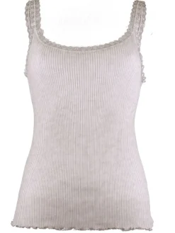 Spaghettiträger Tops^Madiva 100% Bio Baumwolle Träger-Top PURE S/S gerippt von Ecofuture®