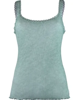 Spaghettiträger Tops^Madiva 100% Bio Baumwolle Träger-Top PURE S/S gerippt von Ecofuture®