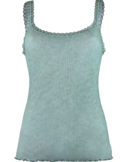 Spaghettiträger Tops^Madiva 100% Bio Baumwolle Träger-Top PURE S/S gerippt von Ecofuture®