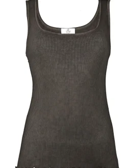 Camisole (Breite Träger)^Madiva 100% Bio Baumwolle Unterhemd ARIA S/L gerippt Pflanzenfarbe von Ecofuture®