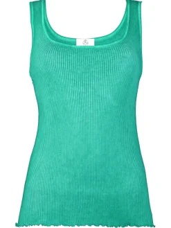 Camisole (Breite Träger)^Madiva 100% Bio Baumwolle Unterhemd ARIA S/L gerippt Pflanzenfarbe Ecofuture®