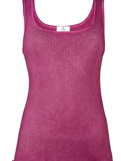 Camisole (Breite Träger)^Madiva 100% Bio Baumwolle Unterhemd ARIA S/L gerippt Pflanzenfarbe Ecofuture®