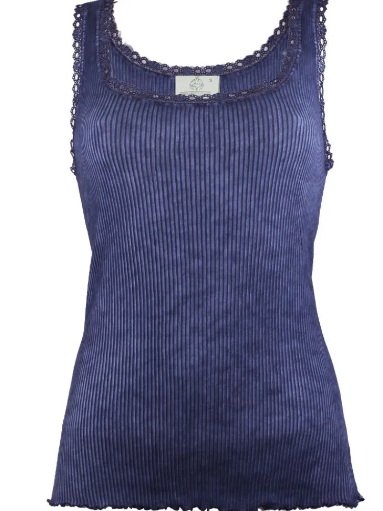 Camisole (Breite Träger)^Madiva 100% Bio Baumwolle Unterhemd PURE S/L gerippt von