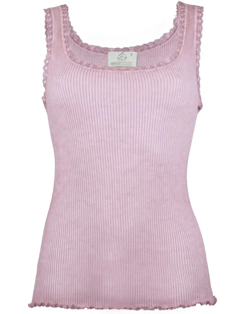 Camisole (Breite Träger)^Madiva 100% Bio Baumwolle Unterhemd PURE S/L gerippt von