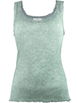 Camisole (Breite Träger)^Madiva 100% Bio Baumwolle Unterhemd PURE S/L gerippt von