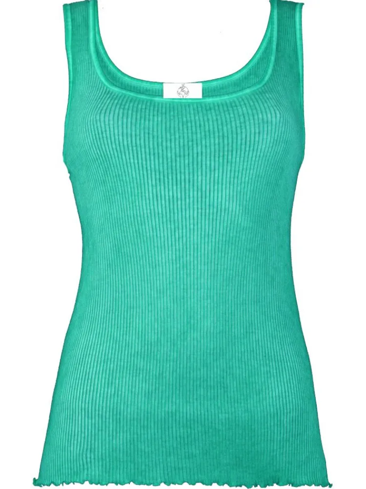 Camisole (Breite Träger)^Madiva 100% Bio Baumwolle Unterhemd ARIA S/L gerippt Pflanzenfarbe von