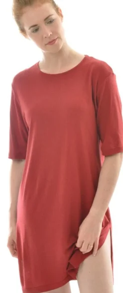 Seidennachthemd|Lounge-Wear^Alkena 100% Bio Bourette-Seide BIGSHIRT kbT von