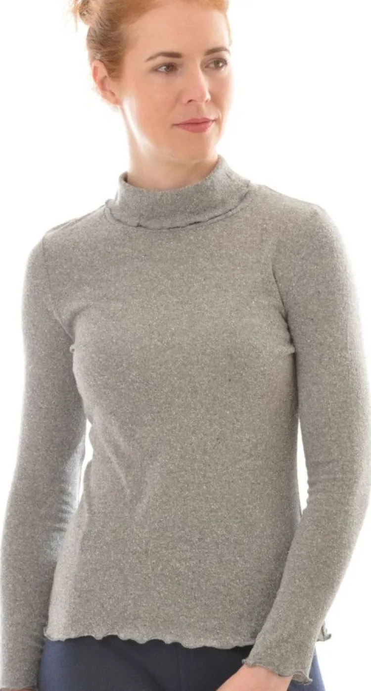 Shirts Mit Seide|Mit Rollkragen^Alkena 100% Bio Bouretteseide ROLLKRAGEN SHIRT von