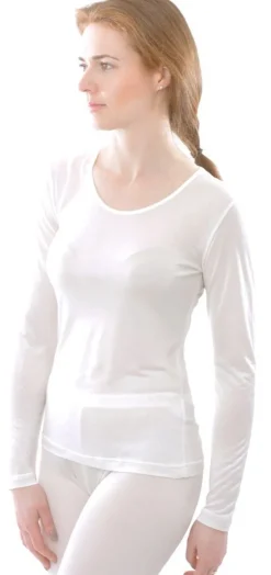 Shirts Mit Seide|Langarm^Alkena 100% Bio-Seide LANGARM SHIRT fein von