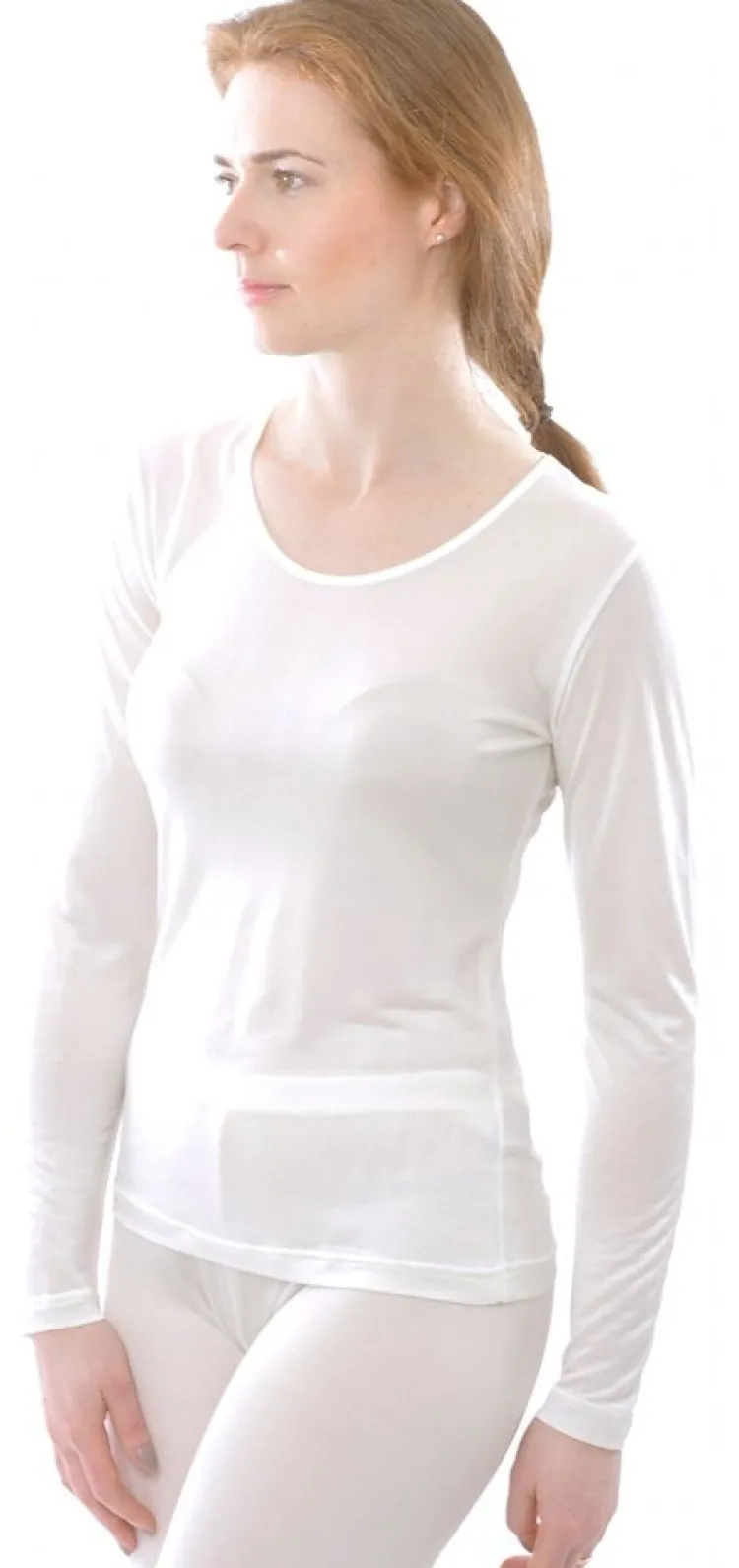 Shirts Mit Seide|Langarm^Alkena 100% Bio-Seide LANGARM SHIRT uni von