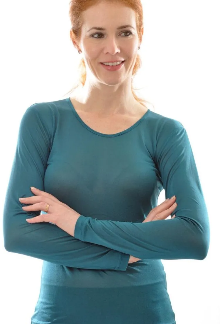 Shirts Mit Seide|Langarm^Alkena 100% Bio-Seide LANGARM SHIRT uni von