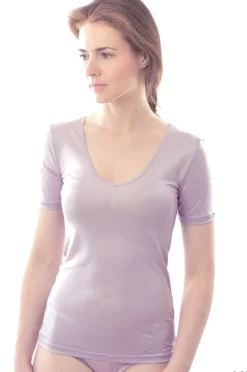 T-Shirt|Shirts Mit Seide^Alkena 100% Bio-Seide T-SHIRT fein von