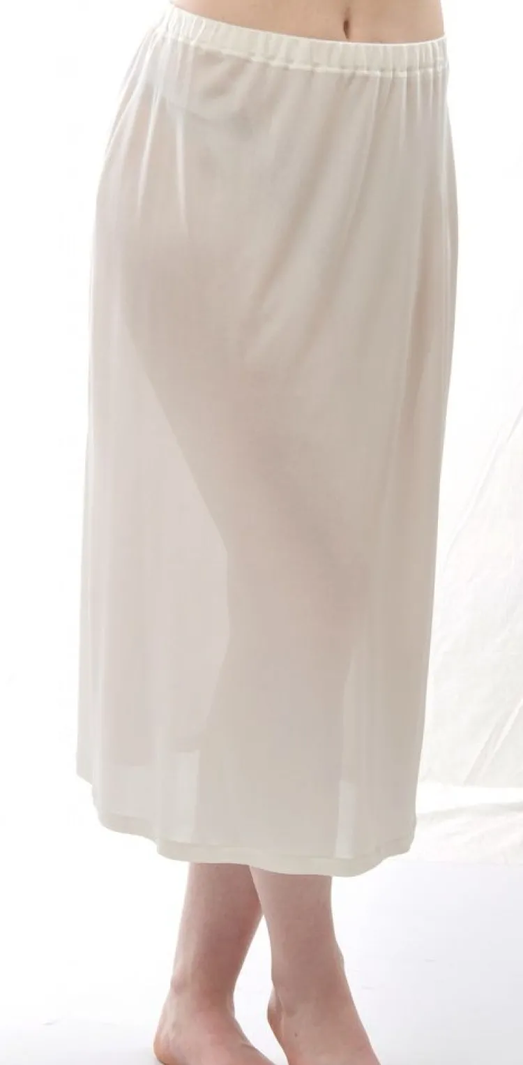 Mit Jersey & Wirkseide|Alle Unterteile^Alkena 100% Bio-Seide UNTERROCK LANG von