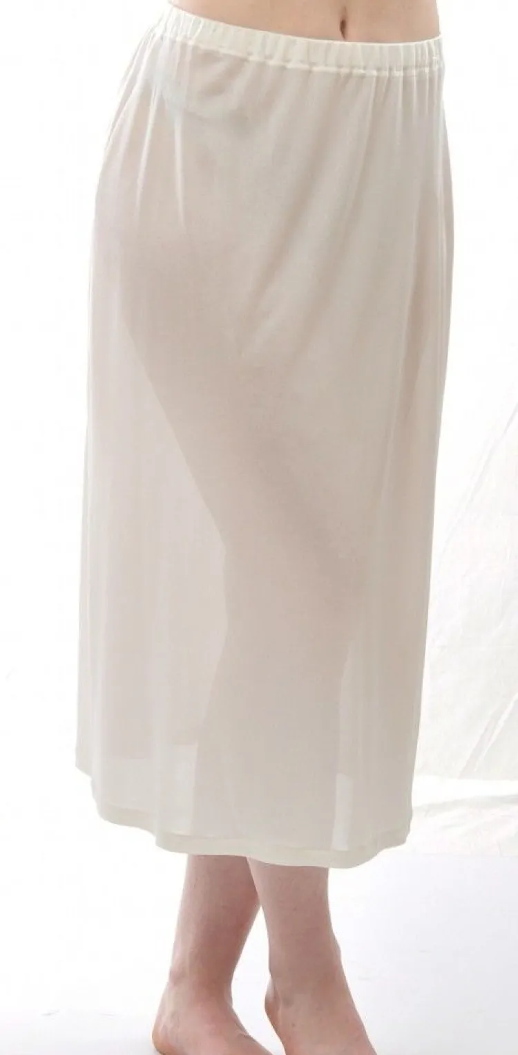 Mit Jersey & Wirkseide|Alle Unterteile^Alkena 100% Bio-Seide UNTERROCK LANG von