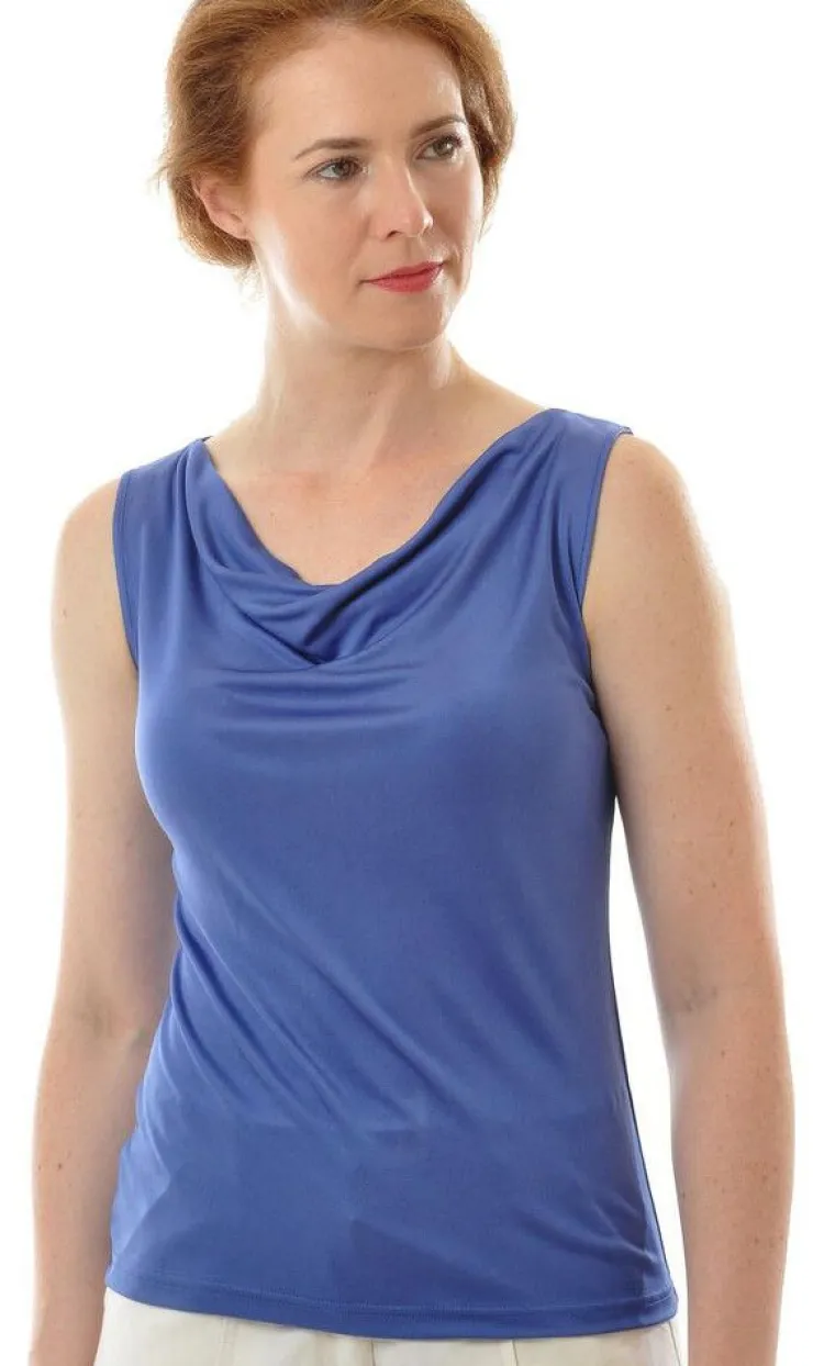 Camisole (Breite Träger)|Shirts Mit Seide^Alkena 100% Bio-Seide WASSERFALL TOP Interlock von