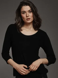 Lounge-Wear|Shirts Mit Seide^Kokon Zwo 100% Bouretteseide 3/4 Arm SHIRT von