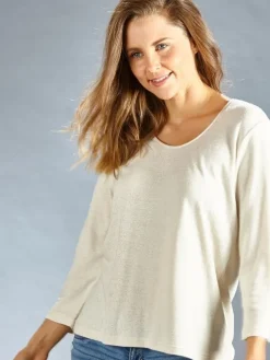 Lounge-Wear|Shirts Mit Seide^Kokon Zwo 100% Bouretteseide 3/4 Arm SHIRT von