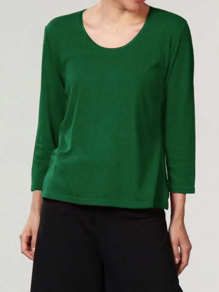 Lounge-Wear|Shirts Mit Seide^Kokon Zwo 100% Bouretteseide 3/4 Arm SHIRT von