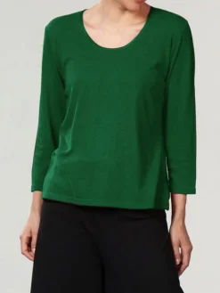 Lounge-Wear|Shirts Mit Seide^Kokon Zwo 100% Bouretteseide 3/4 Arm SHIRT von