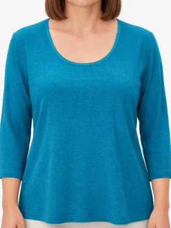 Lounge-Wear|Shirts Mit Seide^Kokon Zwo 100% Bouretteseide 3/4 Arm SHIRT von