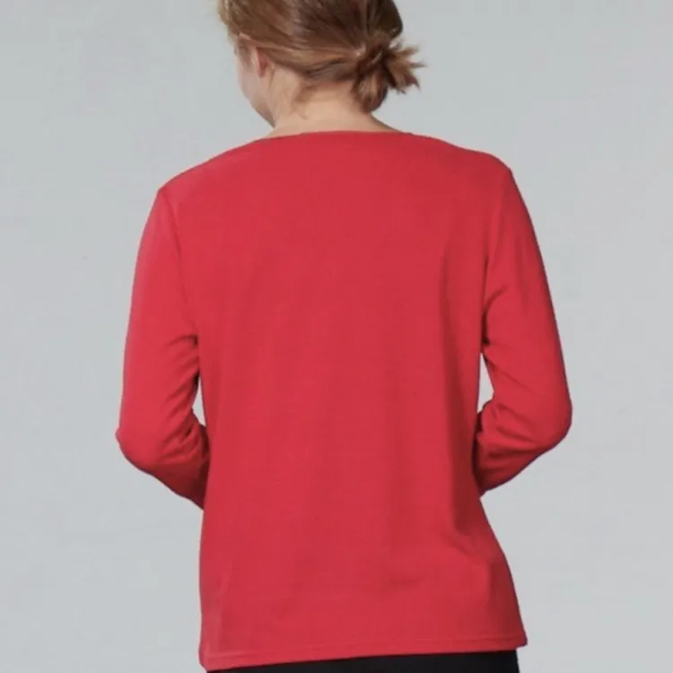 Lounge-Wear|Shirts Mit Seide^Kokon Zwo 100% Bouretteseide 3/4 Arm SHIRT von