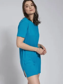 Lounge-Wear|Seide Sleepshirt^Kokon Zwo 100% Bourette-Seide BIGSHIRT kurze Ärmel von