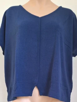 Lounge-Wear|T-Shirt^Kokon Zwo 100% Bouretteseide Kurzarm Top