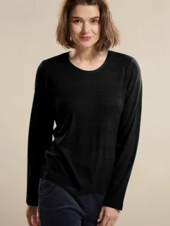 Lounge-Wear|Shirts Mit Seide^Kokon Zwo 100% Bouretteseide RUNDHALS SHIRT von