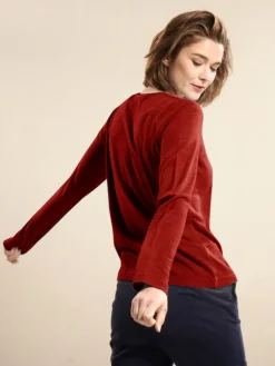 Lounge-Wear|Shirts Mit Seide^Kokon Zwo 100% Bouretteseide RUNDHALS SHIRT von