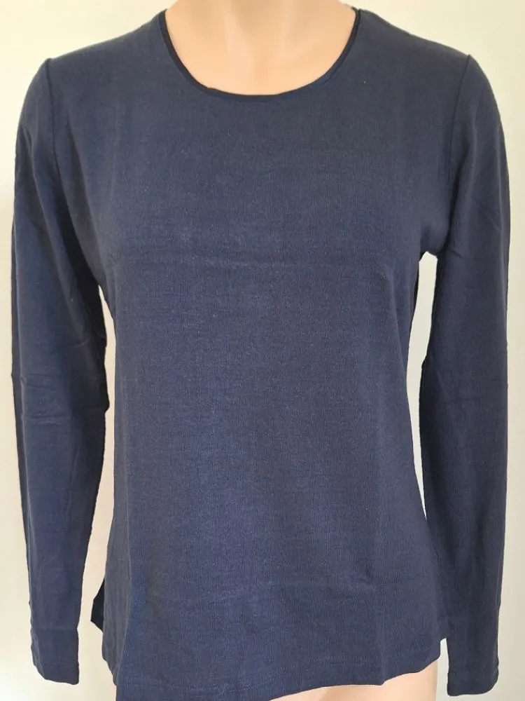 Lounge-Wear|Shirts Mit Seide^Kokon Zwo 100% Bouretteseide RUNDHALS SHIRT uni