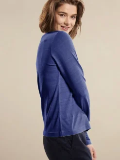 Lounge-Wear|Shirts Mit Seide^Kokon Zwo 100% Bouretteseide RUNDHALS SHIRT uni