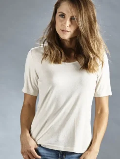 Lounge-Wear|T-Shirt^Kokon Zwo 100% Bouretteseide T-Shirt von