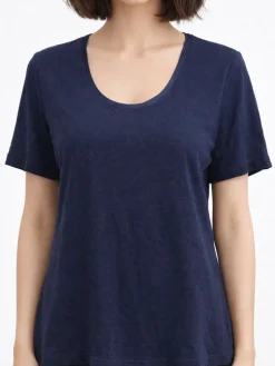 Lounge-Wear|T-Shirt^Kokon Zwo 100% Bouretteseide T-Shirt von