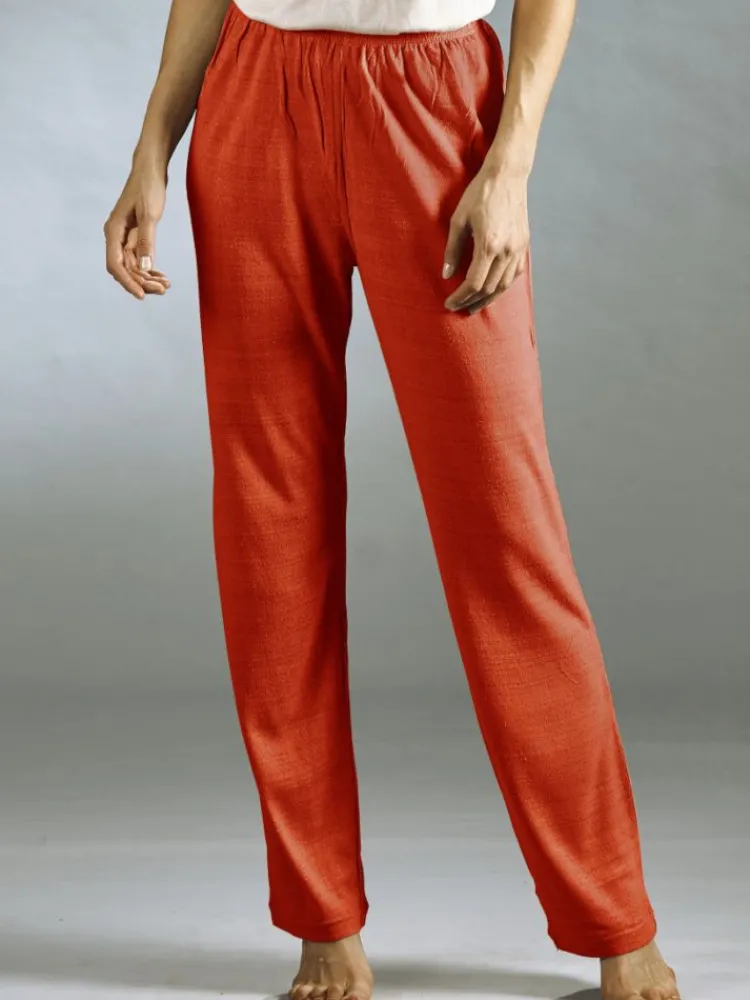 Strandhose & Jumpsuit|Lounge-Wear^Kokon Zwo 100% Bouretteseide YOGA HOSE