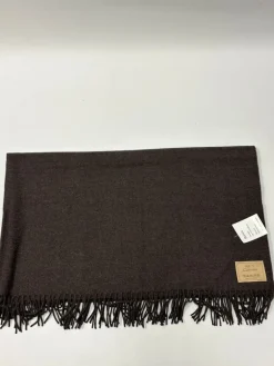 Sofadecken & Plaids^Steinbeck 100% Kaschmir Sofaplaid BAHIA von dunkelbraun oder braun-melliert