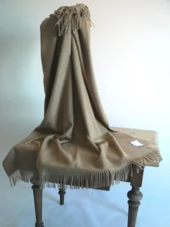 Sofadecken & Plaids^Steinbeck 100% Kaschmir Sofaplaid BRASIL von beige