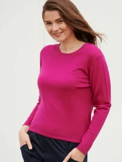 Lounge-Wear|Langarm^Kokon Zwo 100% Merinowolle kbT Feinstrick Pullover von