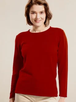 Lounge-Wear|Langarm^Kokon Zwo 100% Merinowolle kbT Feinstrick Long-Pullover