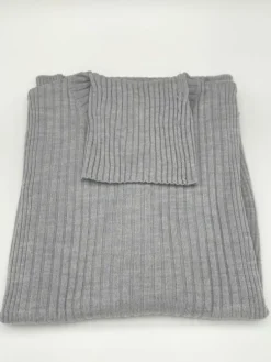 Lounge-Wear|Mit Rollkragen^Kokon Zwo 100% Merinowolle kbT Rippstrick Rollkragen Pullover uni