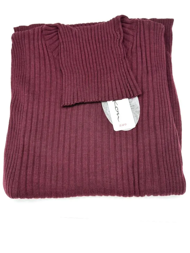 Lounge-Wear|Mit Rollkragen^Kokon Zwo 100% Merinowolle kbT Rippstrick Rollkragen Pullover von