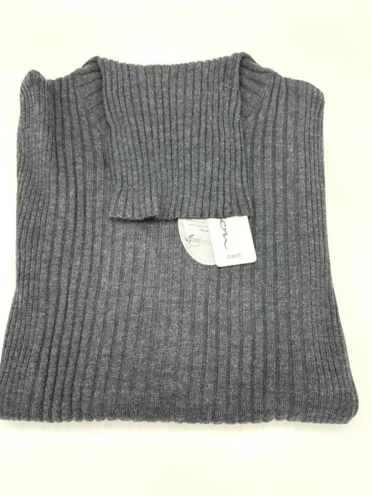 Lounge-Wear|Mit Rollkragen^Kokon Zwo 100% Merinowolle kbT Rippstrick Rollkragen Pullover von