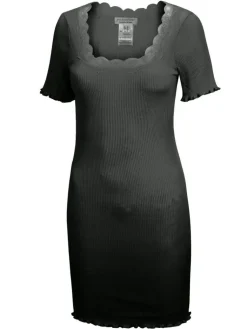 Seiden Basics|Seide Sleepshirt^Eva B. Bitzer 70% Seide 30% Baumwolle Kurzarm Nachthemd RIPP von