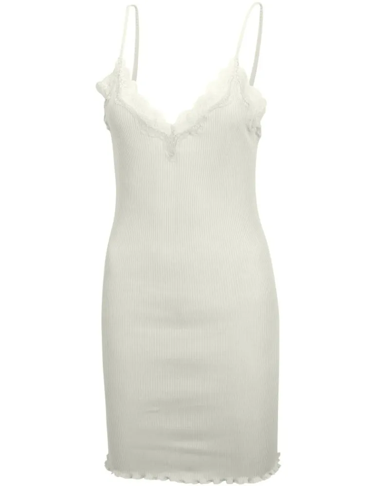 Unterkleider Mit Spitze|Seiden Basics^Eva B. Bitzer 70% Seide 30% Baumwolle Spaghettiträger Nachthemd RIPP von schwarz naturweiß rosa oder blau