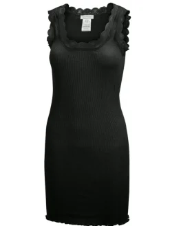 Unterkleider Mit Spitze|Unterkleider Mit Seide^Eva B. Bitzer 70% Seide 30% Baumwolle Träger Unterkleid RIPP von naturweiß schwarz rosa oder blau