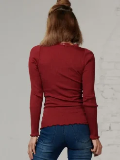 Shirt Mit Spitze|Shirts Mit Seide^Kokon Zwo 70% Seide 30% Bio-Baumwolle kbA LANGARMSHIRT mit Spitze