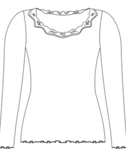 Shirt Mit Spitze|Shirts Mit Seide^Kokon Zwo 70% Seide 30% Bio-Baumwolle kbA LANGARMSHIRT gerippt von