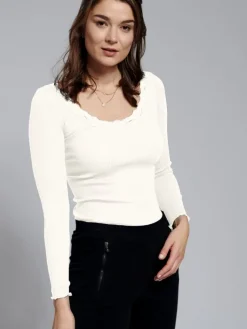 Shirt Mit Spitze|Shirts Mit Seide^Kokon Zwo 70% Seide 30% Bio-Baumwolle kbA LANGARMSHIRT Basic